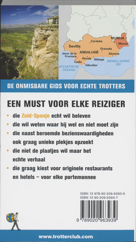 Achterkant van Zuid Spanje Andalusie