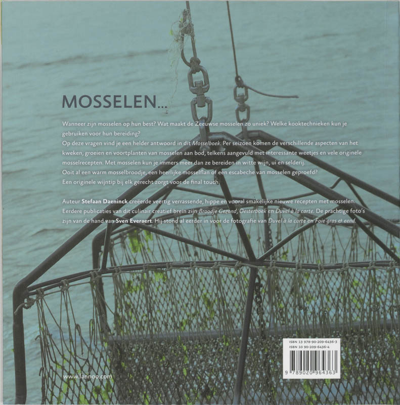 Achterkant van Mosselboek