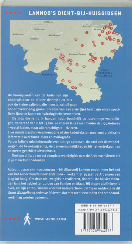Achterkant van Groot wandelboek Ardense rivieren