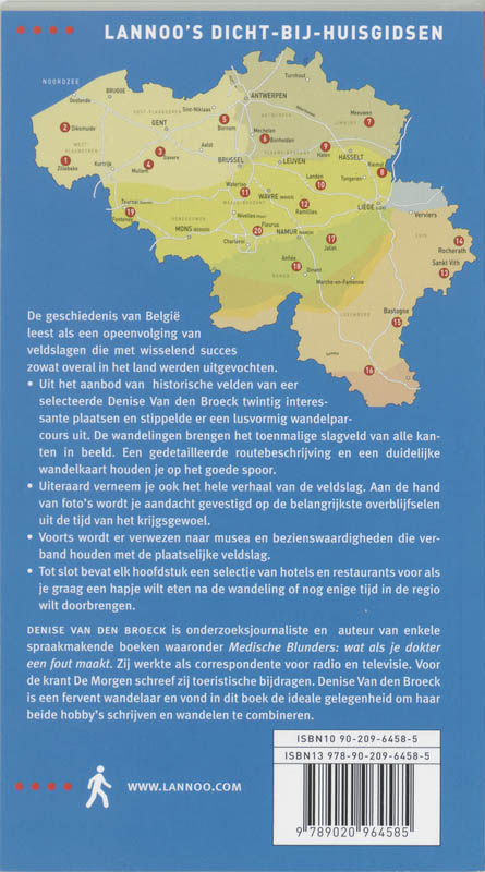 Achterkant van Op stap langs historische slagvelden