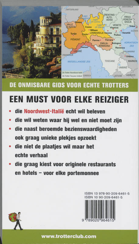 Achterkant van Noordwest-Italie