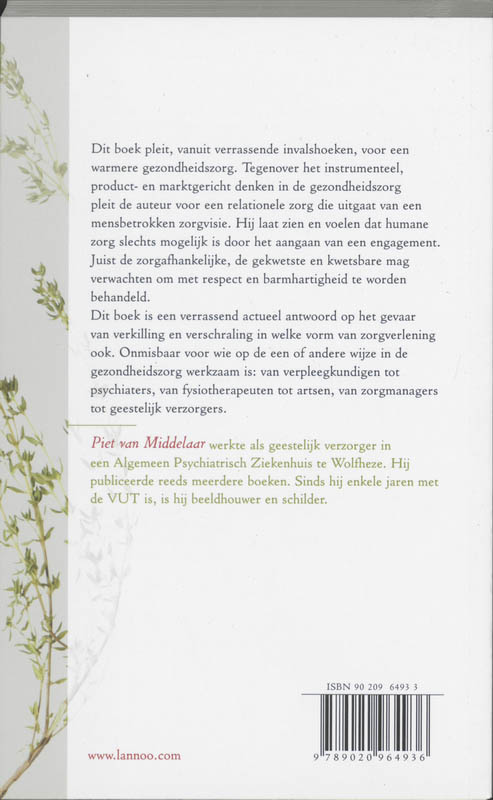 Achterkant van Spiritualiteit en zorgverlening