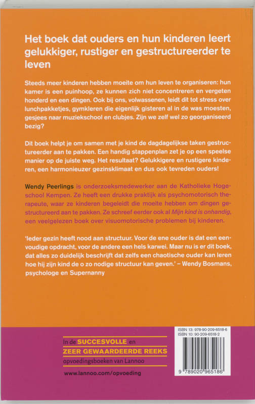Achterkant van Hoe breng ik mijn kind structuur bij
