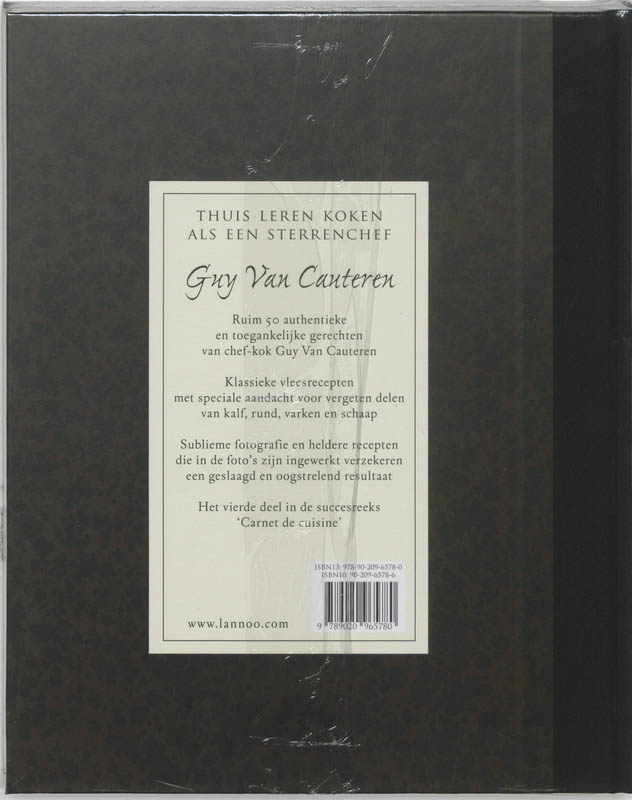 Achterkant van Carnet de cuisine