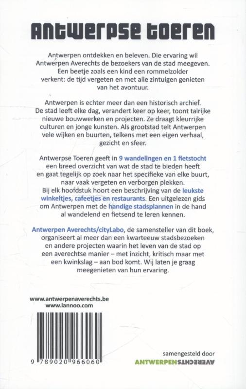 Achterkant van Antwerpse toeren