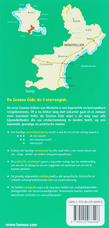 Achterkant van Languedoc-Roussillon