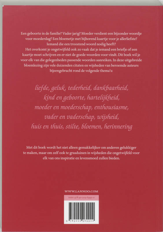 Achterkant van Groot citatenboek