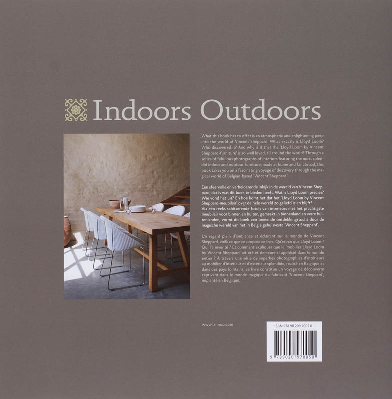 Achterkant van Indoors outdoors