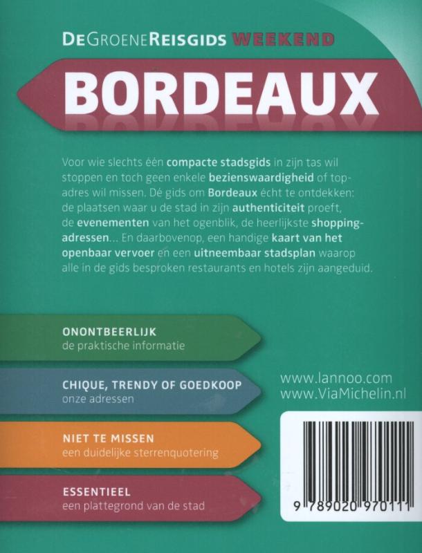 Achterkant van Bordeaux weekend