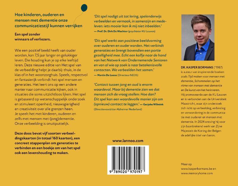 Achterkant van Het spel van de verbeelding
