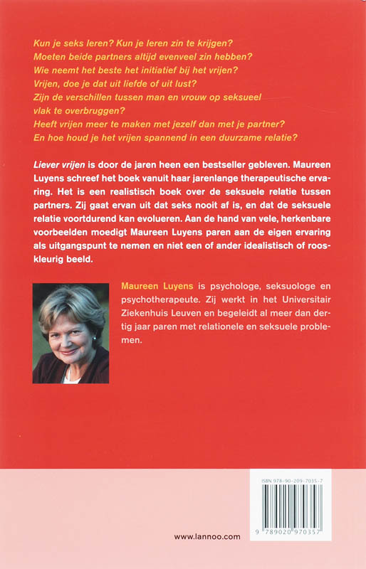 Achterkant van Liever vrijen