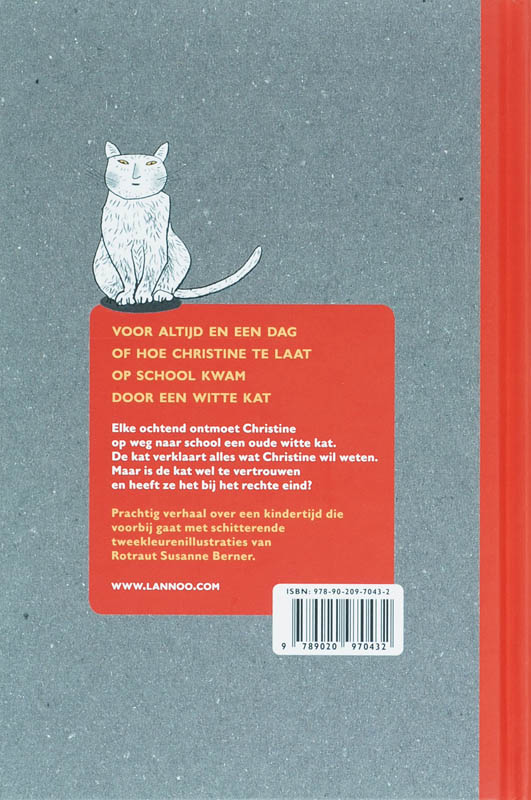 Achterkant van De witte kat