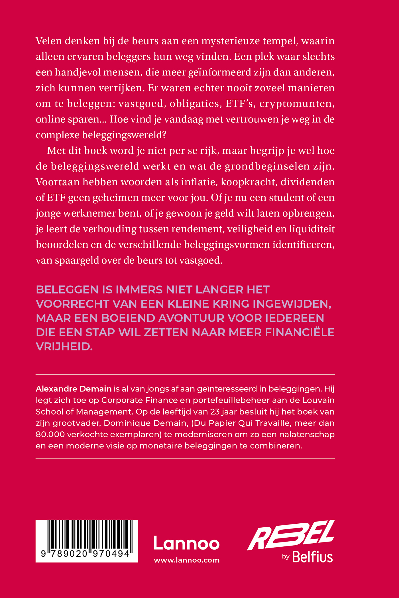 Achterkant van Durf te beleggen!