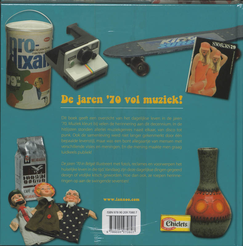 Achterkant van De jaren 70 in Belgie