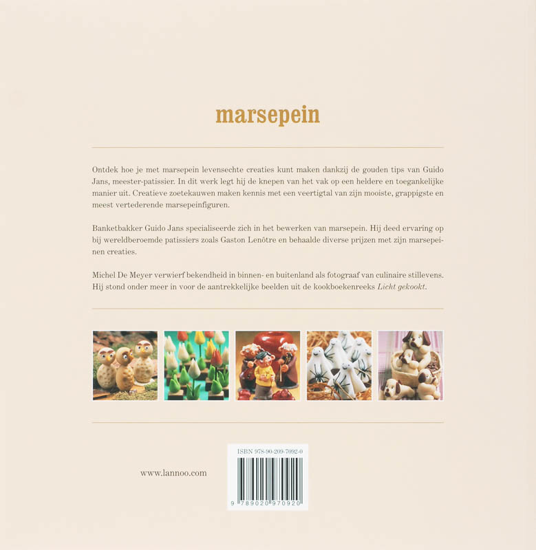 Achterkant van Marsepein