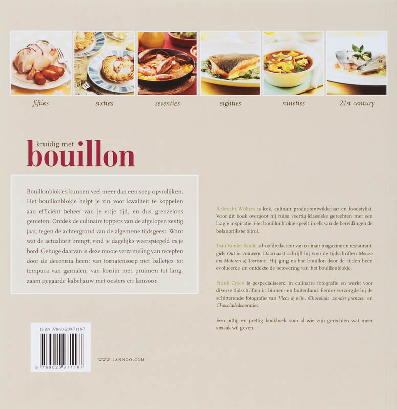 Achterkant van Kruidig met bouillon