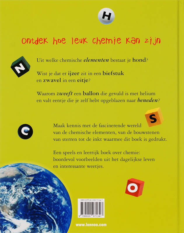 Achterkant van Experimenteren met chemie