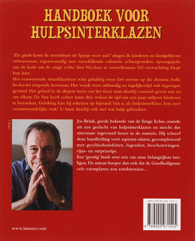 Achterkant van Handboek voor hulpsinterklazen