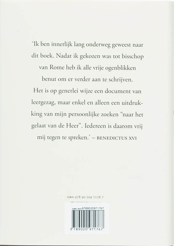 Achterkant van deel 1: van de doop in de Jordaan tot Gedaanteverandering