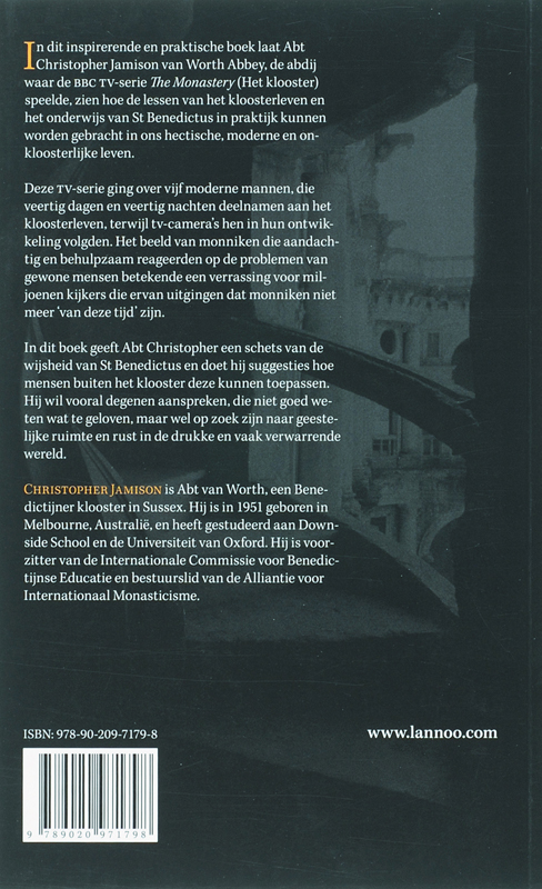 Achterkant van Levenslessen van een abt