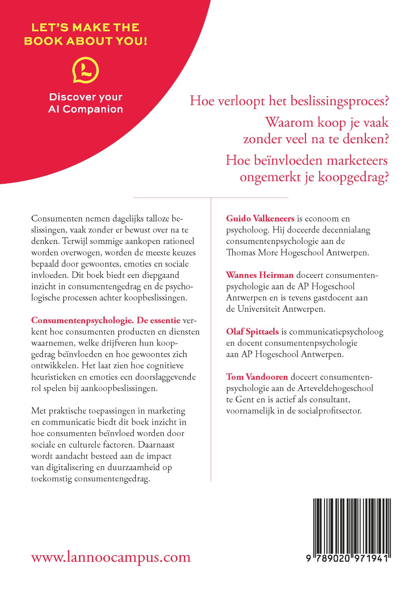 Achterkant van Consumentenpsychologie