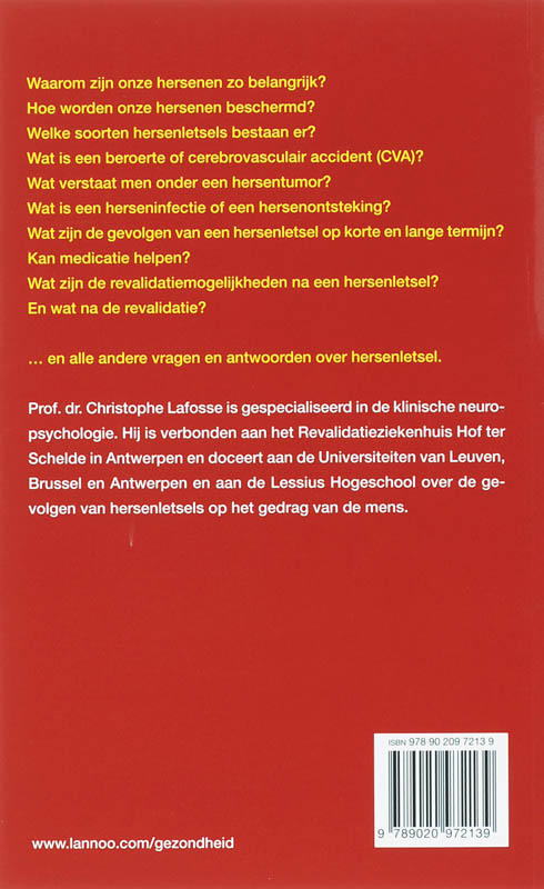Achterkant van 101 vragen over hersenletsel