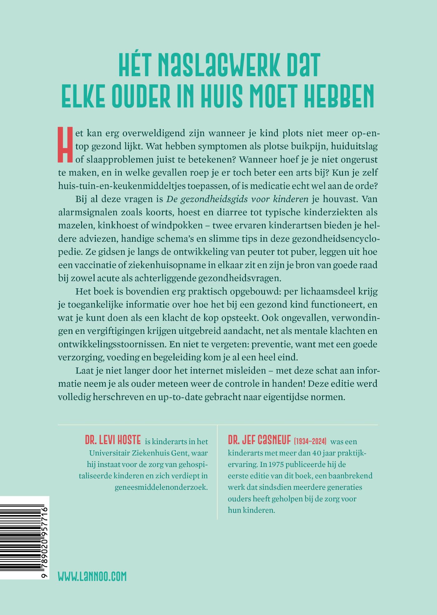 Achterkant van De gezondheidsgids voor kinderen