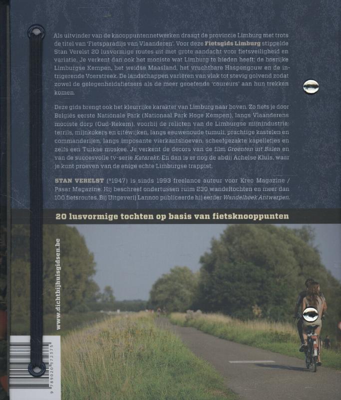 Achterkant van Fietsgids
