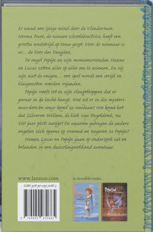 Achterkant van Pepijn en de doos der deugden