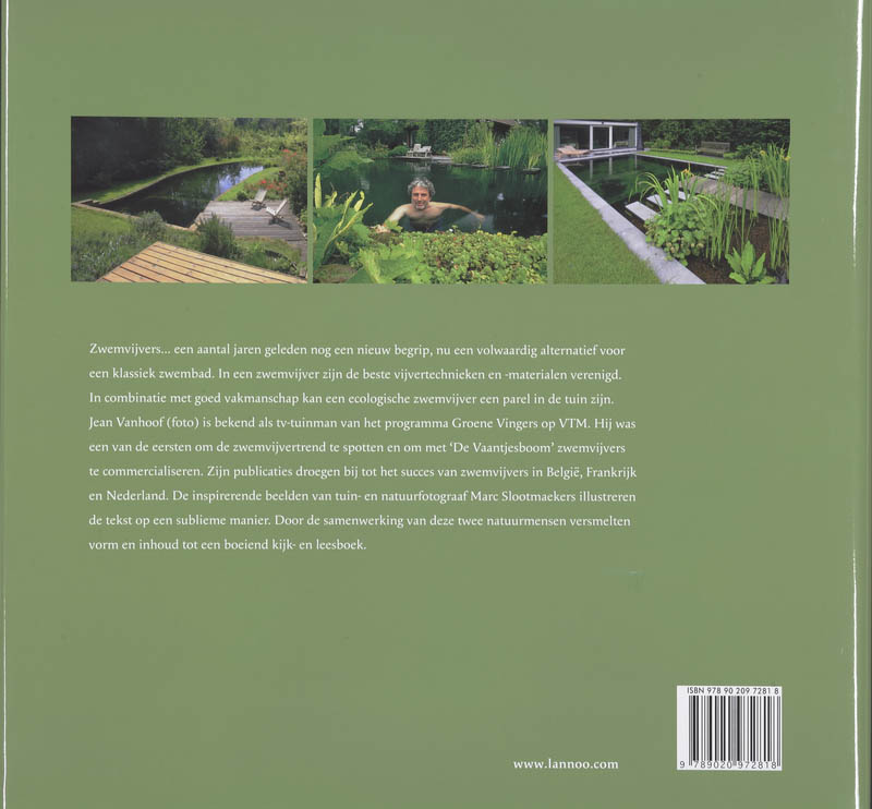 Achterkant van Natuurlijke zwemvijvers / Etangs de baignade NL-F
