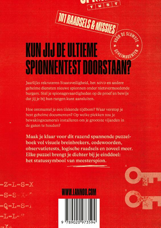 Achterkant van De meesterspion