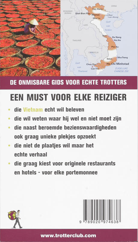 Achterkant van Vietnam