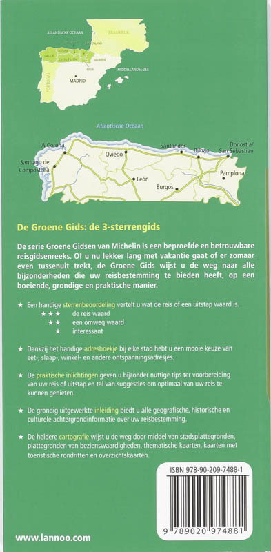 Achterkant van Noord-Spanje