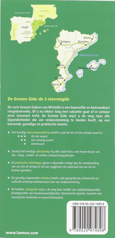 Achterkant van Oost-Spanje