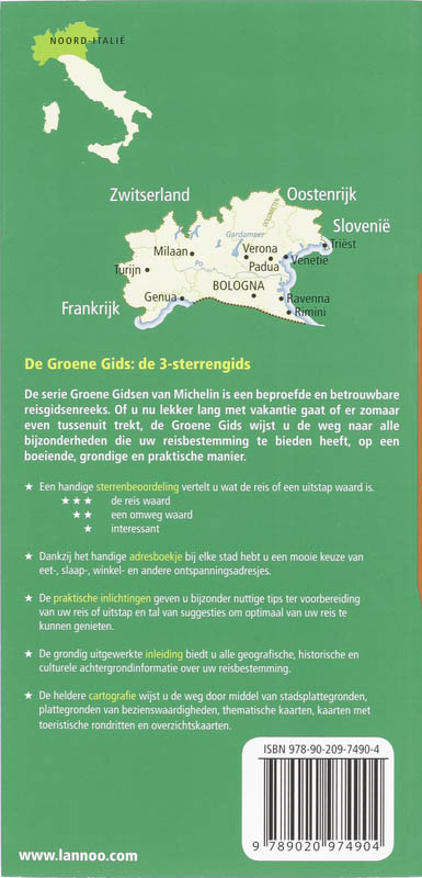 Achterkant van Noord-Italië
