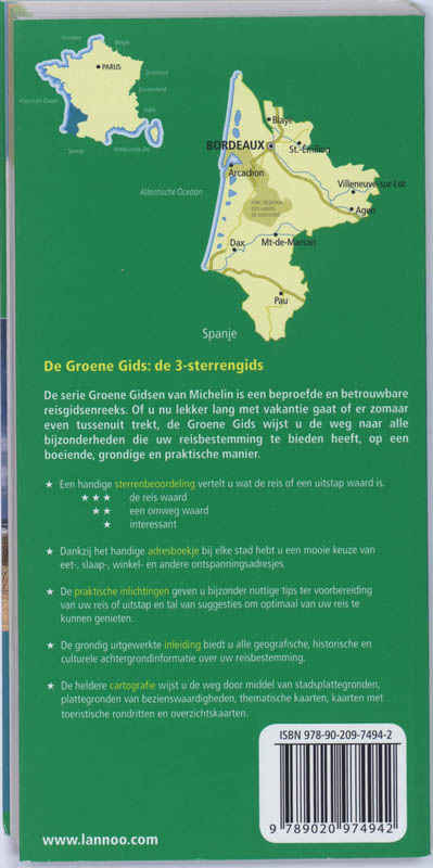 Achterkant van Franse Atlantische kust
