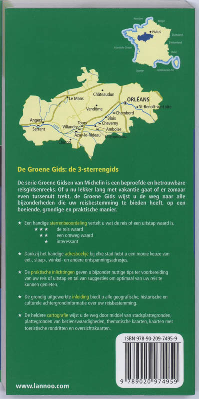 Achterkant van Kastelen van de Loire
