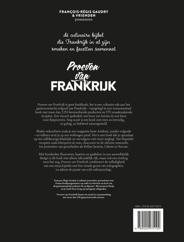 Achterkant van Proeven van Frankrijk