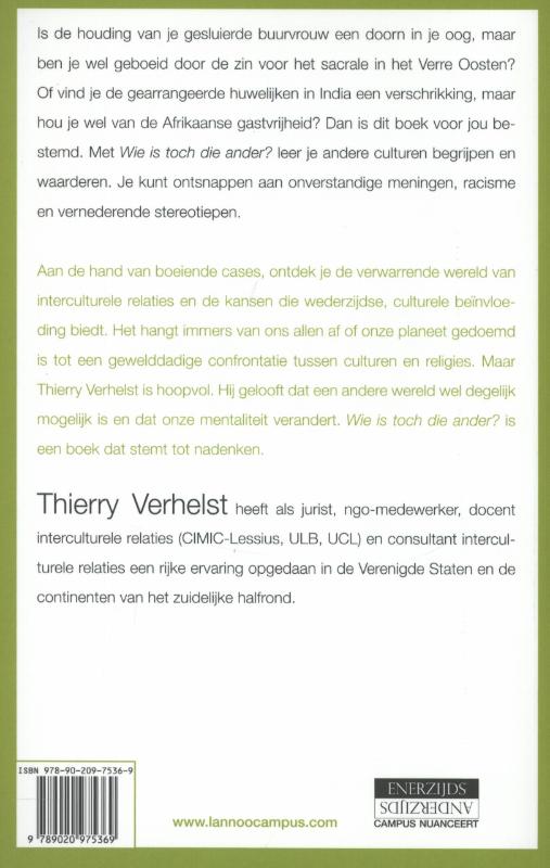 Achterkant van Wie is toch die ander?