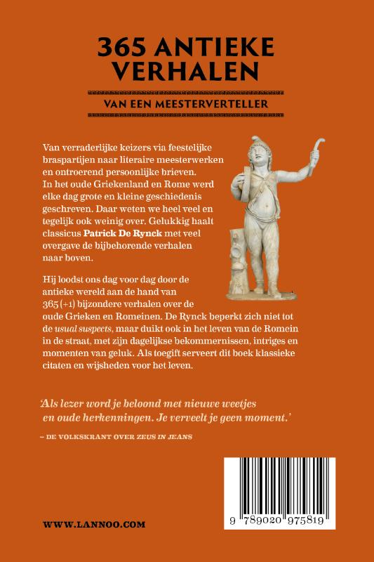 Achterkant van Dagboek van de oudheid
