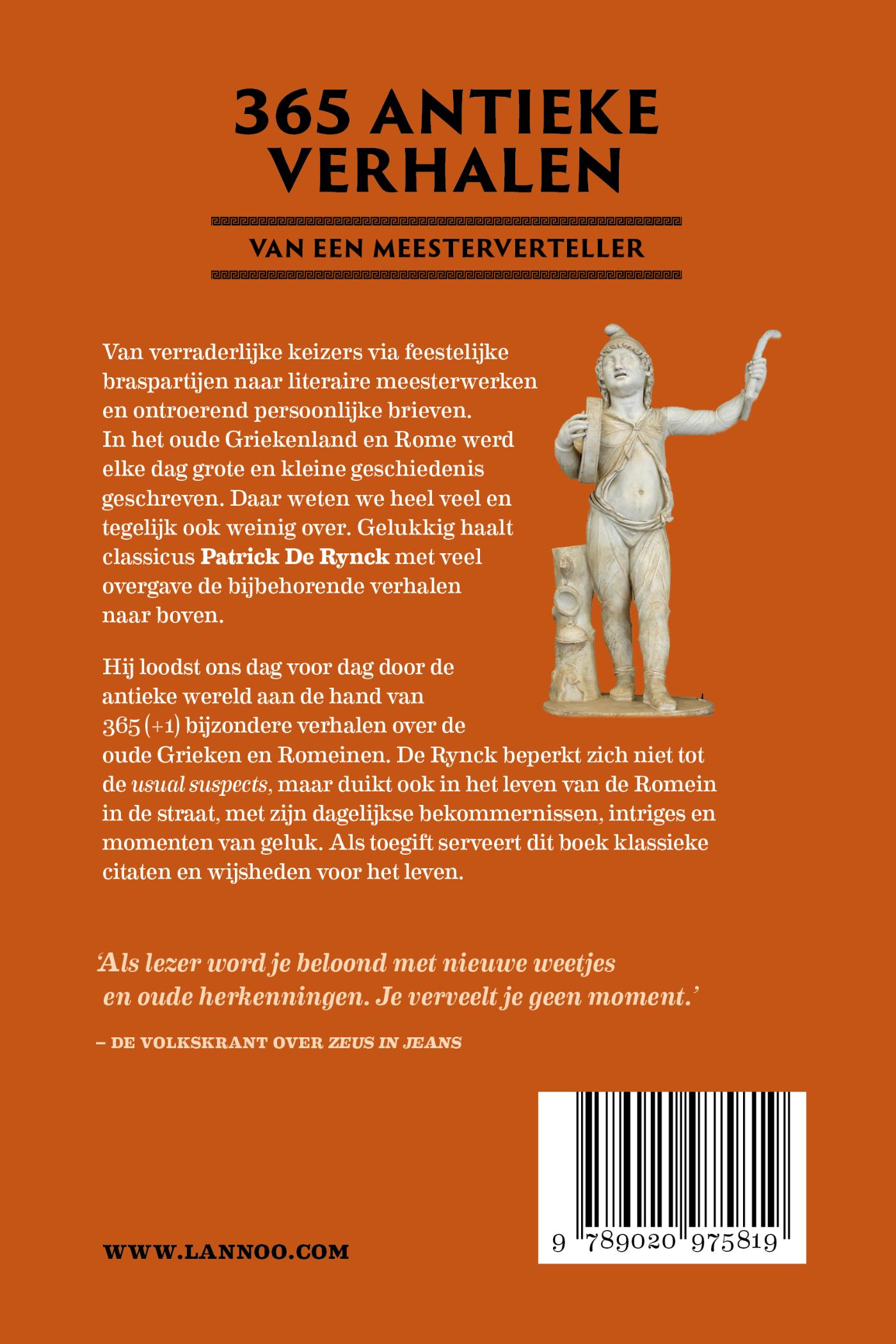 Achterkant van Dagboek van de oudheid
