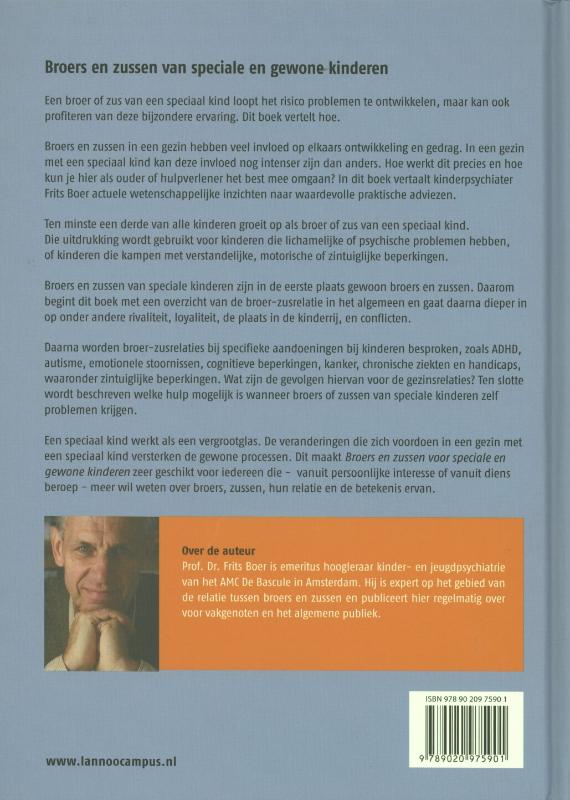 Achterkant van Broers en zussen van speciale en gewone kinderen