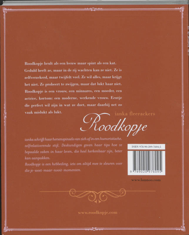 Achterkant van Roodkopje