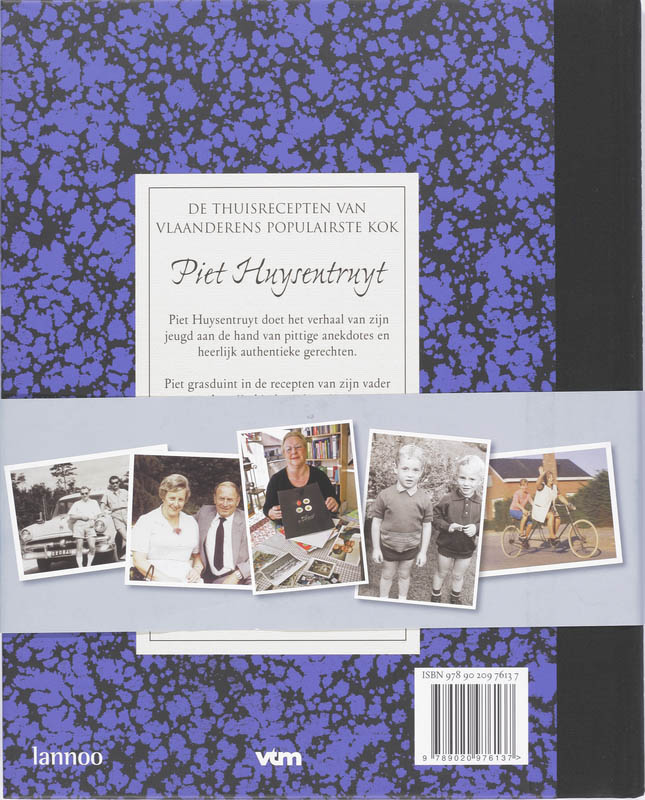 Achterkant van Carnet de cuisine Piet Huysentruyt