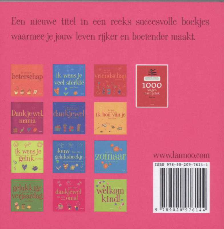 Achterkant van Voor een lieve vriendin