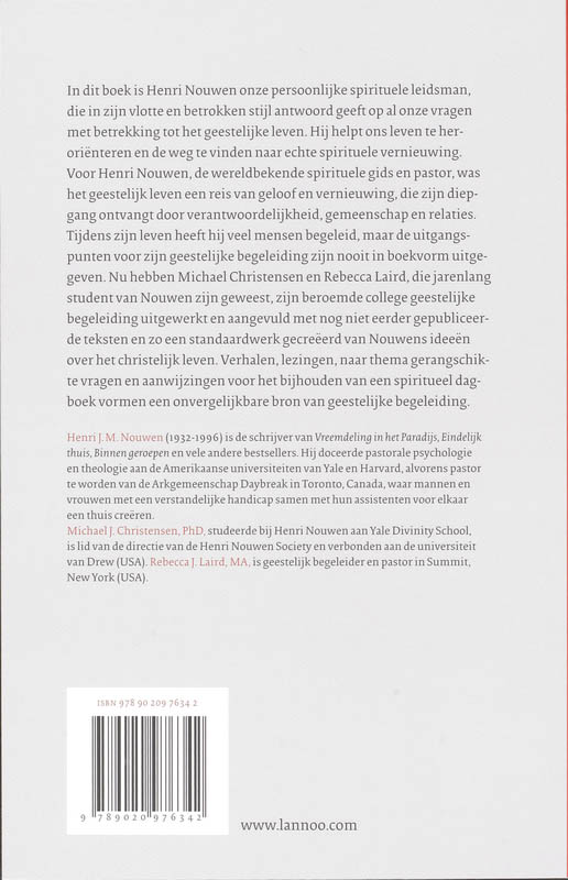 Achterkant van Spiritueel begeleiden