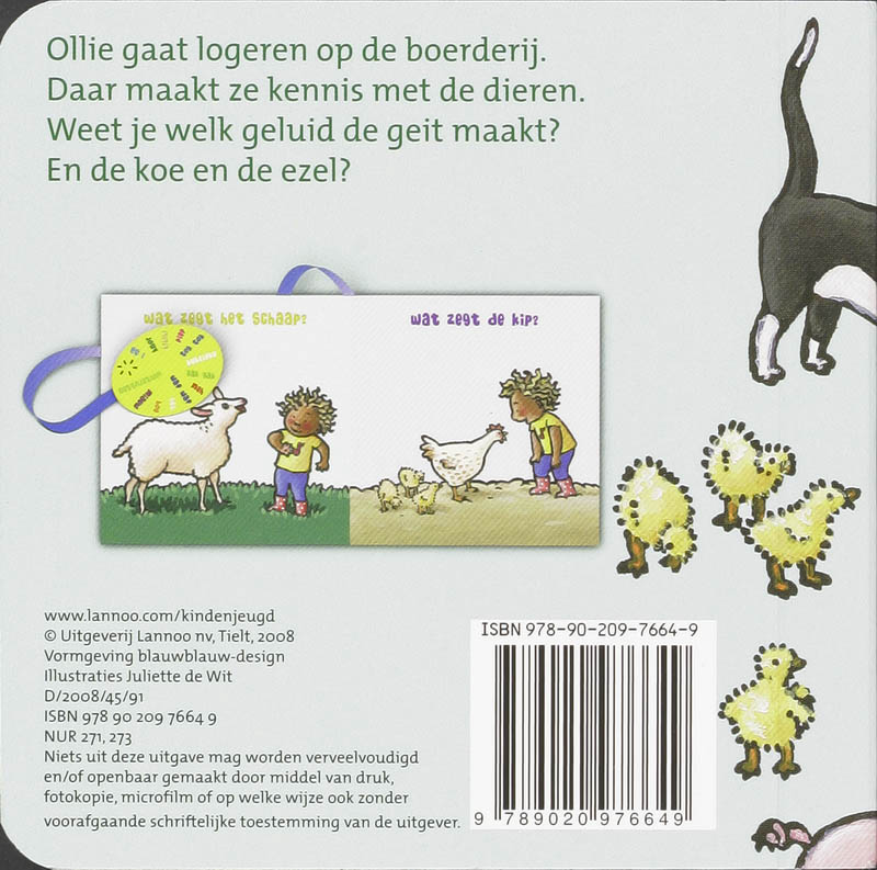 Achterkant van Wat hoort Ollie