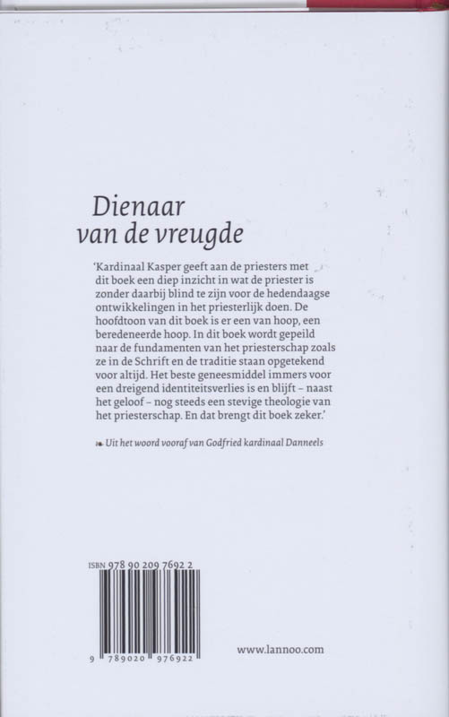 Achterkant van Dienaar van de vreugde