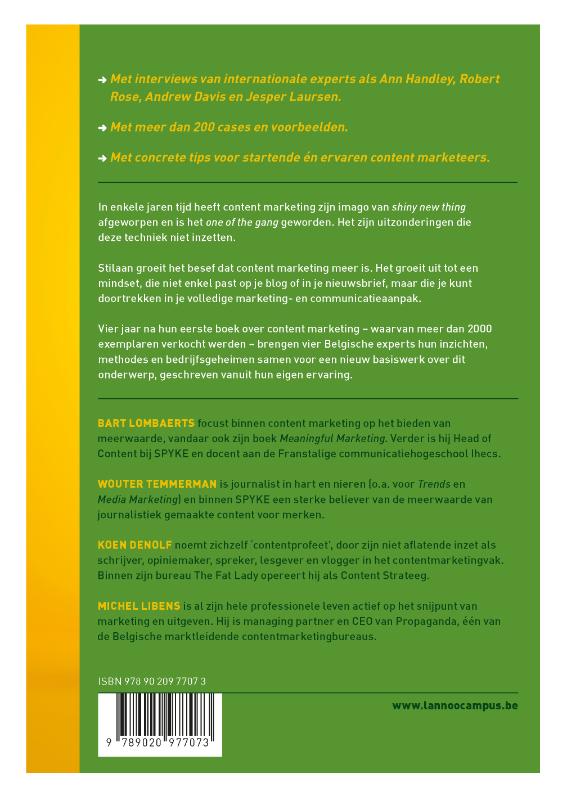 Achterkant van Dit is content marketing