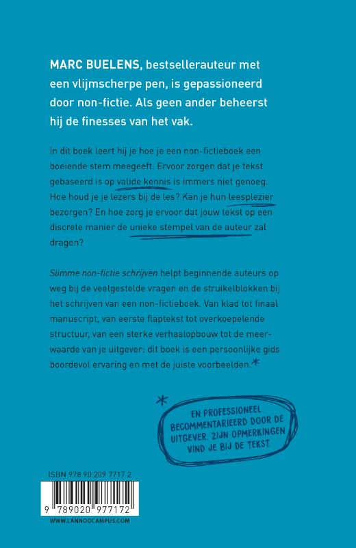 Achterkant van Slimme non-fictie schrijven